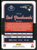 2016 Donruss Press Proofs Silver Die Cut Rob Gronkowski #/75 #182