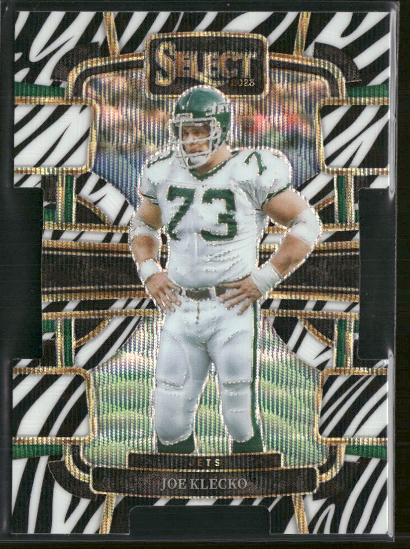 2023 Panini Select Zebra Prizms Die Cuts Joe Klecko #76