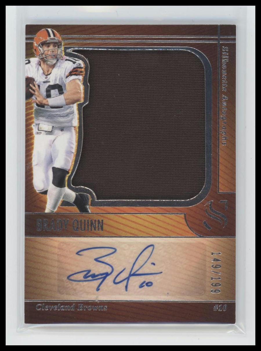 2025 Panini Silhouette Silhouette Autographs Brady Quinn #/199 AU #SA-BQN