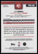 2025-26 Topps Orange Holo Foil Asa Newell RC #/25 #223