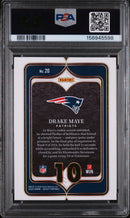 2024 Panini Select Select Numbers Drake Maye 9 PSA #20