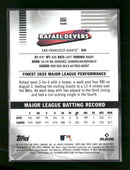 2026 Finest Orange Mini-Diamond Refractors Rafael Devers #/25 #221