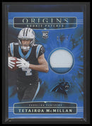 2025 Panini Origins Rookie Patches Blue Tetairoa McMillan #/49 #RPH-TMN