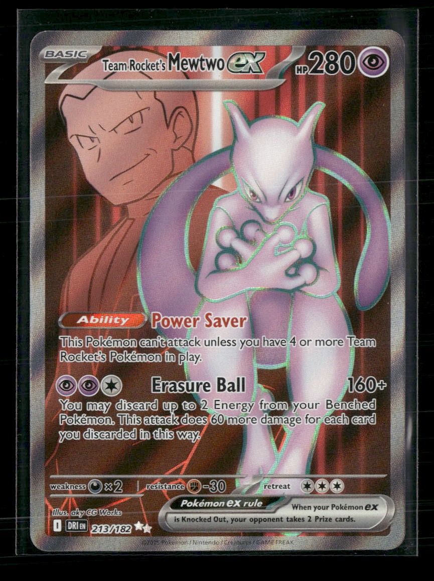 SV10: Destined Rivals Team Rocket's Mewtwo ex #213/182
