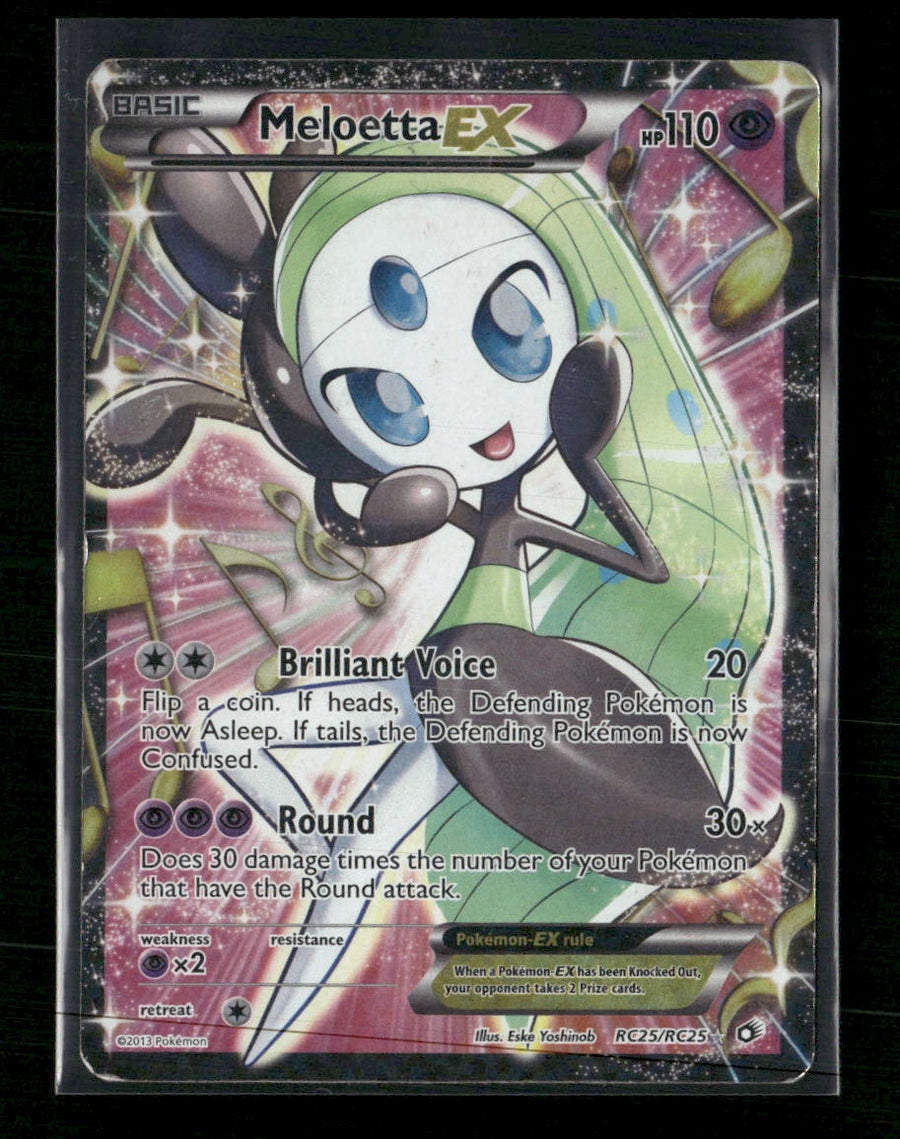 LT Radiant Collection Meloetta EX (Full Art) #RC25/RC25 Damaged