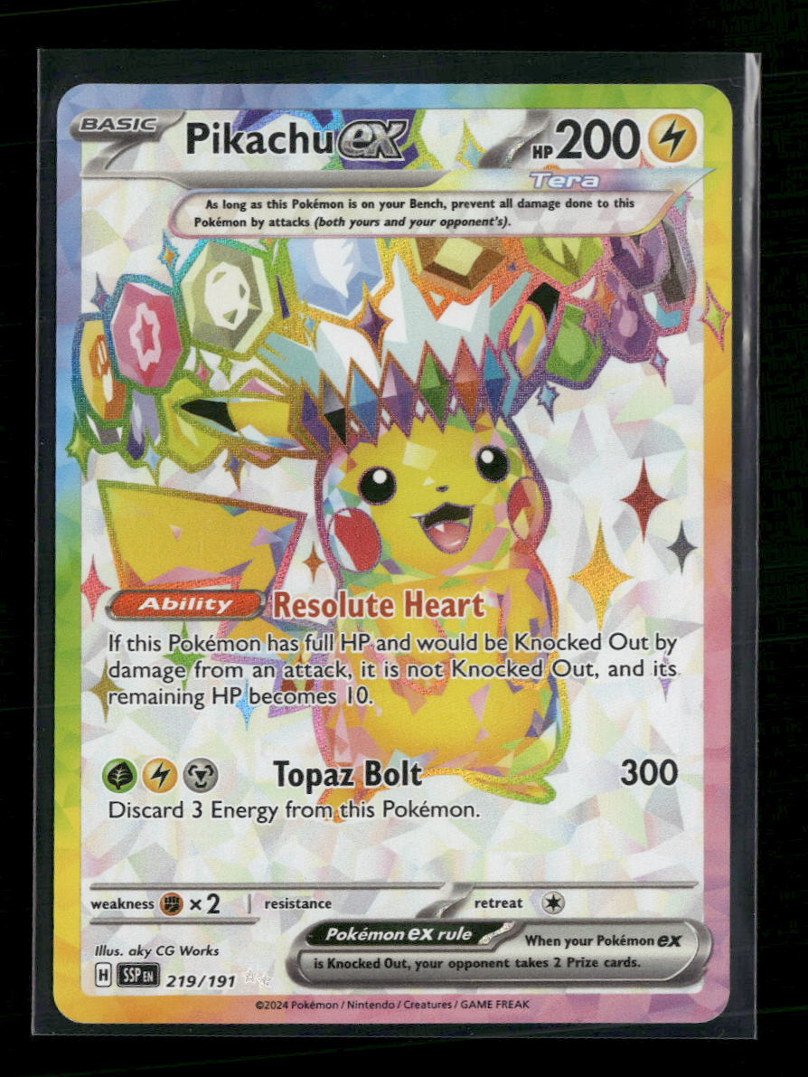 SV08: Surging Sparks Pikachu ex #219/191