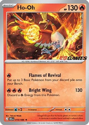 Ho-Oh (EB Games Exclusive) 010/086 - Miscellaneous Cards & Products Holofoil
