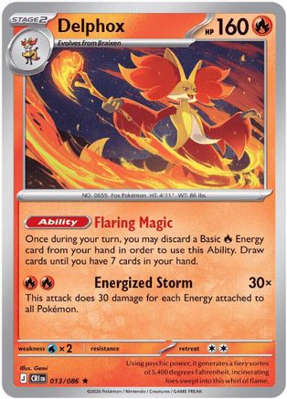 Delphox (Non-Holo) 013/086 - Deck Exclusives