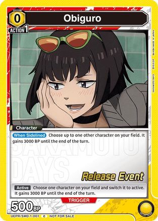 Obiguro (Release Event) (UE19BT/SMD-1-001) - UE19BT SAKAMOTO DAYS Release Event Cards