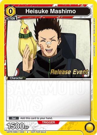 Heisuke Mashimo (004) (Release Event) (UE19BT/SMD-1-004) - UE19BT SAKAMOTO DAYS Release Event Cards
