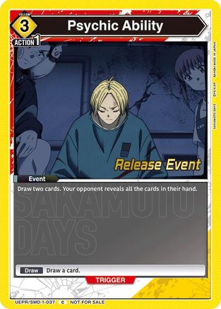 Psychic Ability (Release Event) (UE19BT/SMD-1-037) - UE19BT SAKAMOTO DAYS Release Event Cards