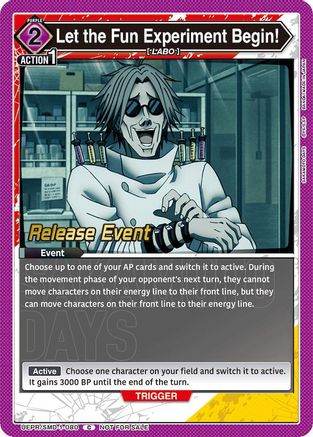 Let the Fun Experiment Begin! (Release Event) (UE19BT/SMD-1-080) - UE19BT SAKAMOTO DAYS Release Event Cards