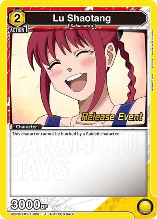Lu Shaotang (029) (Release Event) (UE19BT/SMD-1-029) - UE19BT SAKAMOTO DAYS Release Event Cards