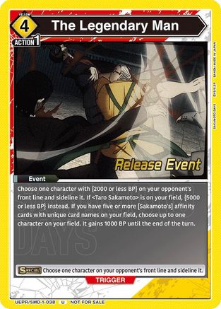 The Legendary Man (Release Event) (UE19BT/SMD-1-038) - UE19BT SAKAMOTO DAYS Release Event Cards