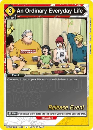 An Ordinary Everyday Life (Release Event) (UE19BT/SMD-1-039) - UE19BT SAKAMOTO DAYS Release Event Cards