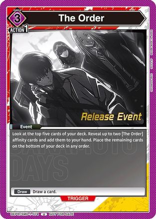 The Order (Release Event) (UE19BT/SMD-1-074) - UE19BT SAKAMOTO DAYS Release Event Cards