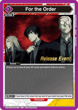 For the Order (Release Event) (UE19BT/SMD-1-075) - UE19BT SAKAMOTO DAYS Release Event Cards