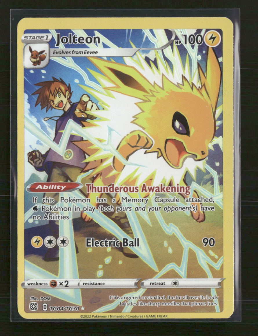 SWSH09: Brilliant Stars Trainer Gallery Jolteon #TG04/TG30