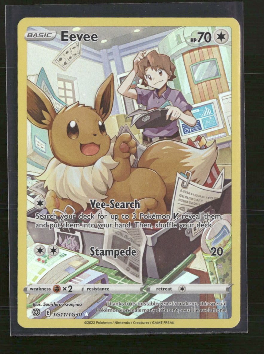 SWSH09: Brilliant Stars Trainer Gallery Eevee #TG11/TG30