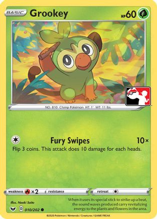 Grookey (Library Exclusive) 011/null - Miscellaneous Cards & Products Reverse Holofoil