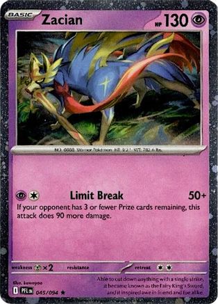 Zacian (Cosmos Holo) 045/094 - Blister Exclusives Holofoil