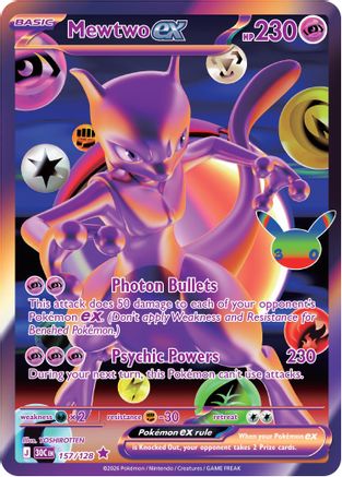 Mewtwo ex 157/null - ME 30th Celebration Holofoil