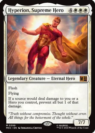 Hyperion, Supreme Hero (MSC-599) - Commander: Marvel Super Heroes Foil