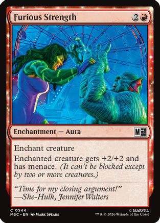 Furious Strength (MSC-544) - Commander: Marvel Super Heroes