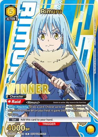 Rimuru (012) (Winner) (UEPR/TSK-1-012) - Union Arena Promotion Cards Foil
