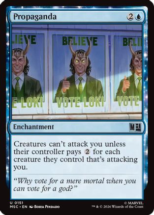 Propaganda (Surge Foil) (MSC-151) - Commander: Marvel Super Heroes Foil