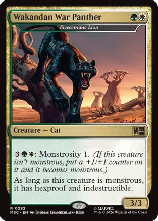 Wakandan War Panther - Fleecemane Lion (MSC-282) - Commander: Marvel Super Heroes
