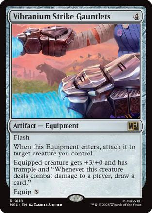 Vibranium Strike Gauntlets (Surge Foil) (MSC-118) - Commander: Marvel Super Heroes Foil