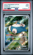2023 Pokemon Svp En-Sv Black Star Promo 151 Elite Trainer Box Snorlax 9 PSA #051