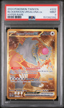 2024 Pokemon Twilight Masquerade Hyper Rare Bloodmoon Ursaluna Ex 9 PSA #222