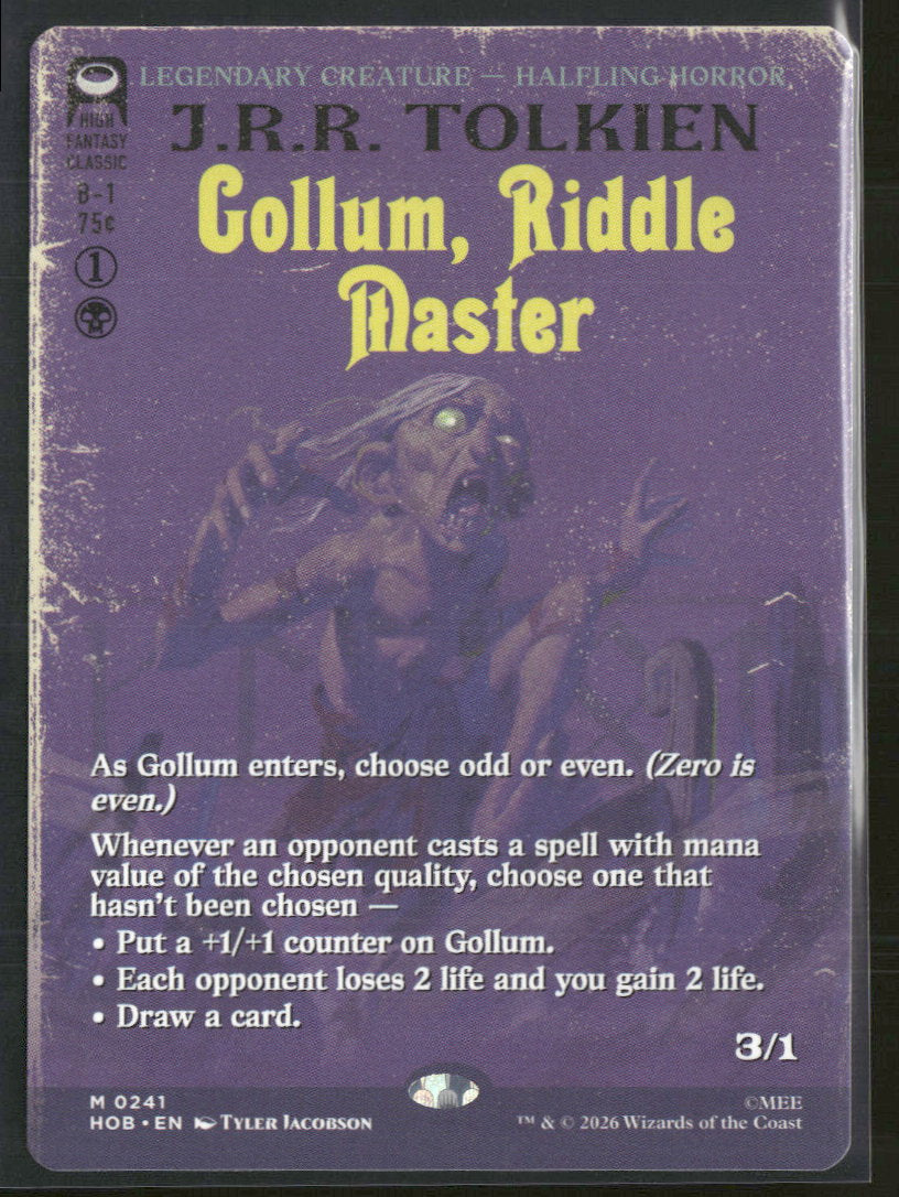 The Hobbit Gollum, Riddle Master (Borderless) #241
