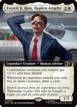 Everett K. Ross, Hapless Attache (Extended Art) (MSC-303) - Commander: Marvel Super Heroes Foil