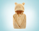Cotton baby care hooded bath towel