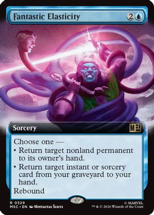 Fantastic Elasticity (Extended Art) (MSC-329) - Commander: Marvel Super Heroes Foil