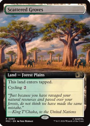 Scattered Groves (Extended Art) (MSC-490) - Commander: Marvel Super Heroes