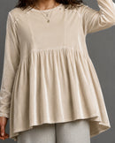 Long-sleeve T-shirt Womens Loose-fitting Top
