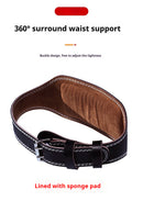 Cowhide Squat Strength Training Weightlifting Belt