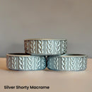 Silver Shorty Macrame  Boot