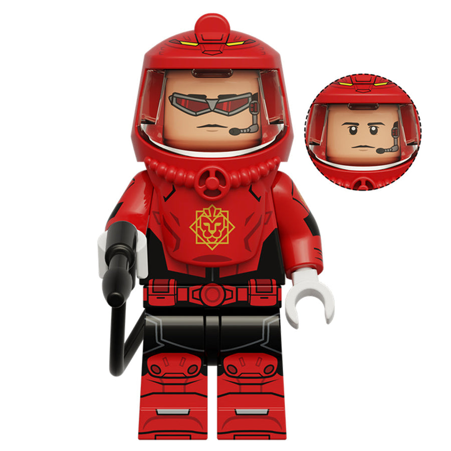 Red Hazmat Guy Horror Minifigure