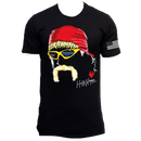 Black Hulk Mustache Adult T-Shirt
