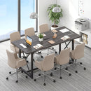 6FT Conference Table with Power Outlets Seats 6-8 People for Office