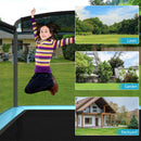 6 Feet Kids Entertaining Trampoline with Swing Safety Fence
