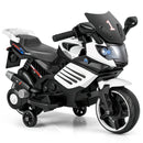 6V Kids Motorcycle with Headlights Music and Detachable Training Wheels