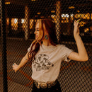 Yee Haw Cow Print Hat Graphic Tee