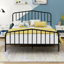 Queen Size Metal Bed Frame Slat Platform