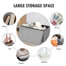 30 Inch Folding Storage Ottoman with Lift Top